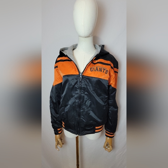 SF Giants Reversible Hooded Bomber Jacket - Picture 1 of 6
